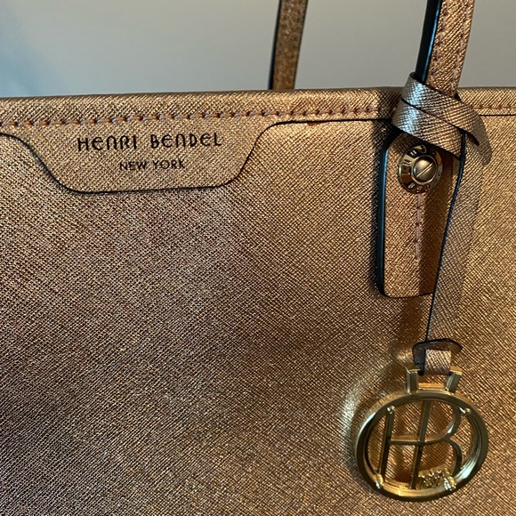 Henri Bendel Rose Gold & Sparkly Tote 💕 - Picture 3 of 10